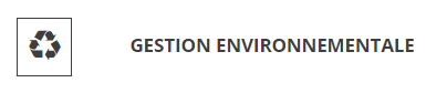 Gestion environnementale