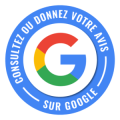 Badge de dépôt d'avis google